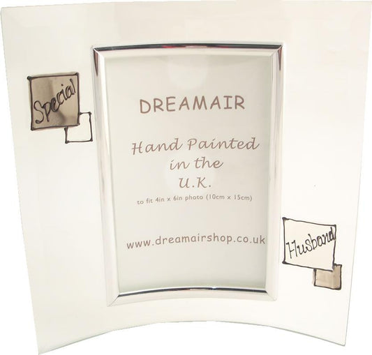 Special Husband Gift Photo Frame: grey sq (P)