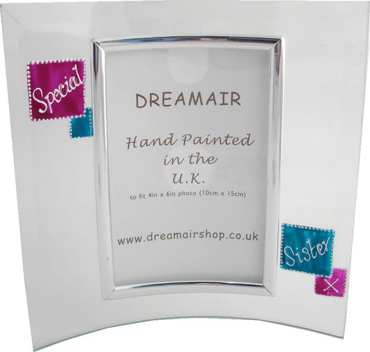 Special Sister Gift Photo Frame: Portrait (Mag/Teal)