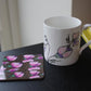 Sweet Pea Mug & Coaster Lifestyle