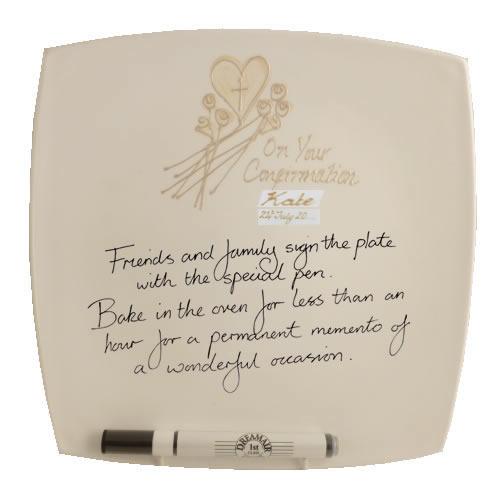 Personalised Confirmation Plate Square