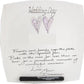 Wedding Day Plate Square (Silver/Lilac Hearts)