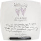 Personalised Wedding Day Plate Square (Silver/Lilac Hearts)