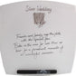 25th Wedding Anniversary Plate Hearts/Sq