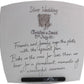 Personalised 25th Wedding Anniversary Plate Hearts/Sq