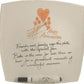 35th Wedding Anniversary Plate Square Flower