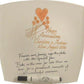 Personalised 35th Wedding Anniversary Plate Square Flower