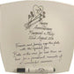 Personalised 70th Wedding Anniversary Plate Square Flower