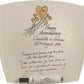 Personalised 5th Wedding Anniversary Plate Square Flower