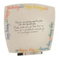40th Birthday Gift Square Plate Brights