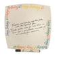 45th Birthday Gift Square Plate Brights
