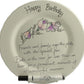 85th Birthday Round Plate Sweet Pea