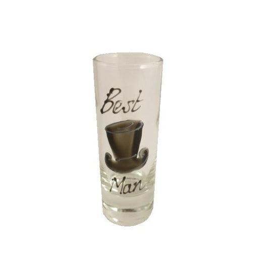 Best Man Shot Glass (Top Hat)