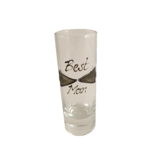 Best Man Shot Glass (Bow)