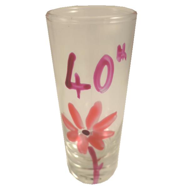 40th Birthday Gift Shot Glass 