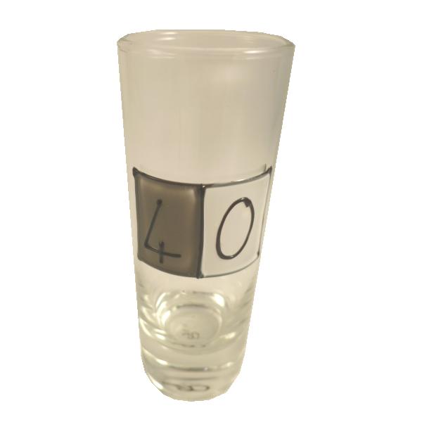 40th Birthday Gift Shot Glass 