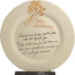 1st Wedding Anniversary Plate Round Flower