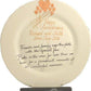 Personalised 35th Wedding Anniversary Plate Round Flower