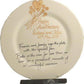 Personalised 1st Wedding Anniversary Plate Round Flower