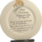 Personalised 5th Wedding Anniversary Plate Round Flower