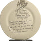 Personalised 10th Wedding Anniversary Plate Round Flower