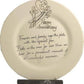 15th Wedding Anniversary Plate Round Flower