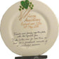 Personalised 55th Wedding Anniversary Plate Round Flower