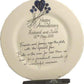 Personalised 65th Wedding Anniversary Plate Round Flower
