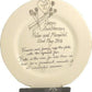 Personalised 70th Wedding Anniversary Plate Round Flower