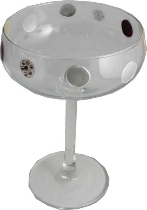 Champagne Glass Luxury with Crystals: