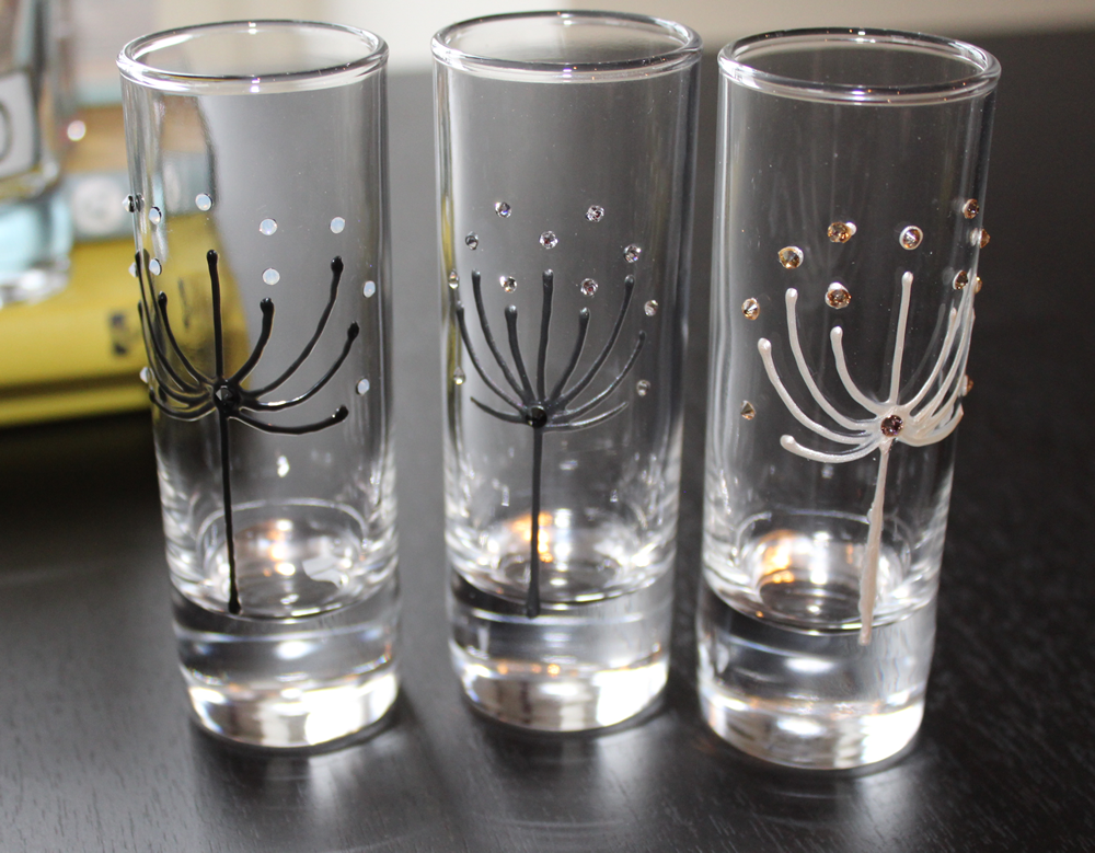 Crystal Drop Tall Shot Glass: (Day)
