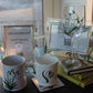 Fine Bone China Tea/Coffee Mug: Snowdrop with crystals