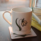 Fine Bone China Tea/Coffee Mug: Snowdrop with crystals