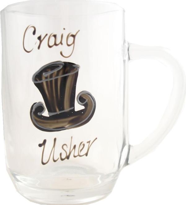 Personalised Usher Tankard (Top Hat)