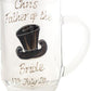 Personalised Father of the Bride Tankard Glass (Top Hat)