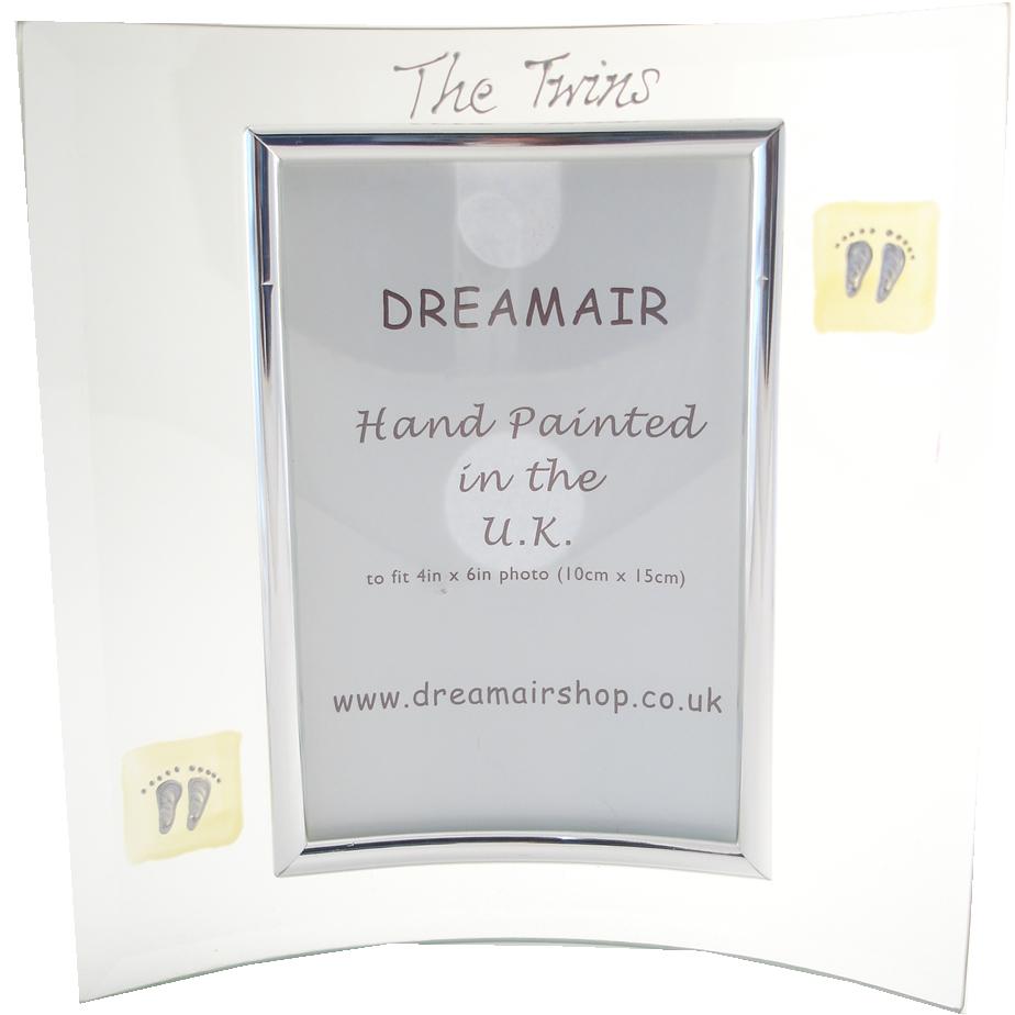Twins Design Gift Photo Frame: Portrait (Cream)