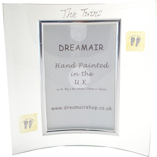 Twins Design Gift Photo Frame: Portrait (Cream)