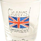 Personalised Union Jack Whisky Glass 