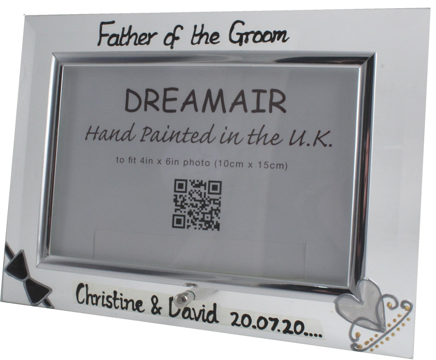 Personalised Father of the Groom Photo Frame Land (Bow & Tiara)