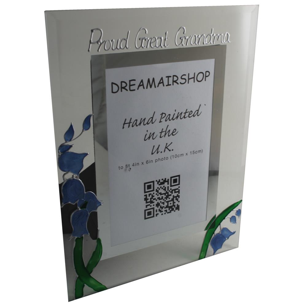 Proud Great Grandma Photo Frame: Portrait (Bluebell)