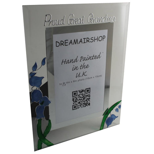 Proud Great Grandma Photo Frame: Portrait (Bluebell)