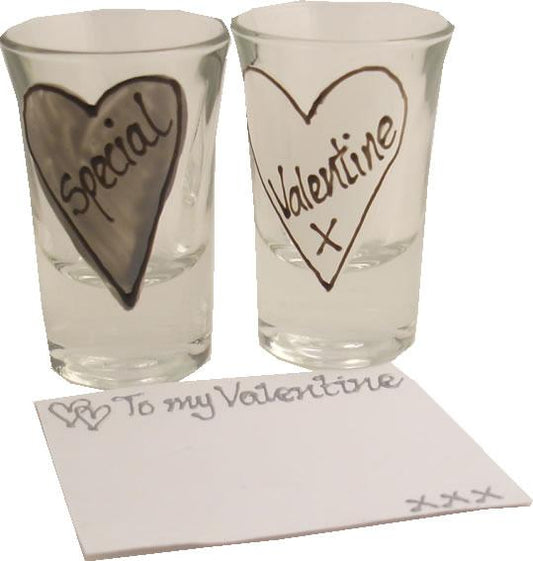 Special Valentine Gift Shot Glasses: (2 pk)