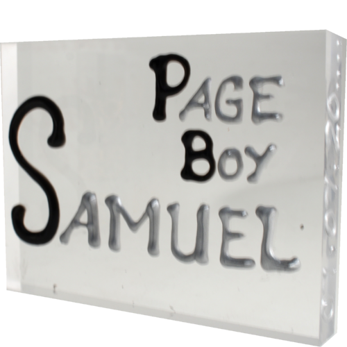 Page Boy Gift Art Block: