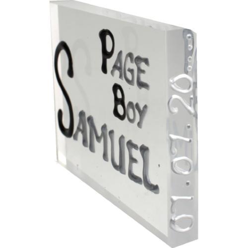 Page Boy Gift Art Block: