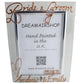 Personalised Bride & Groom Frame: Portrait (Copper) with crystals