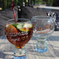 Personalised Bridesmaid Gin and Tonic: Glass Pearl with crystals