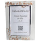 Personalised Mother of the Bride: Gift Photo Frame Portrait (Copper) with Crystals