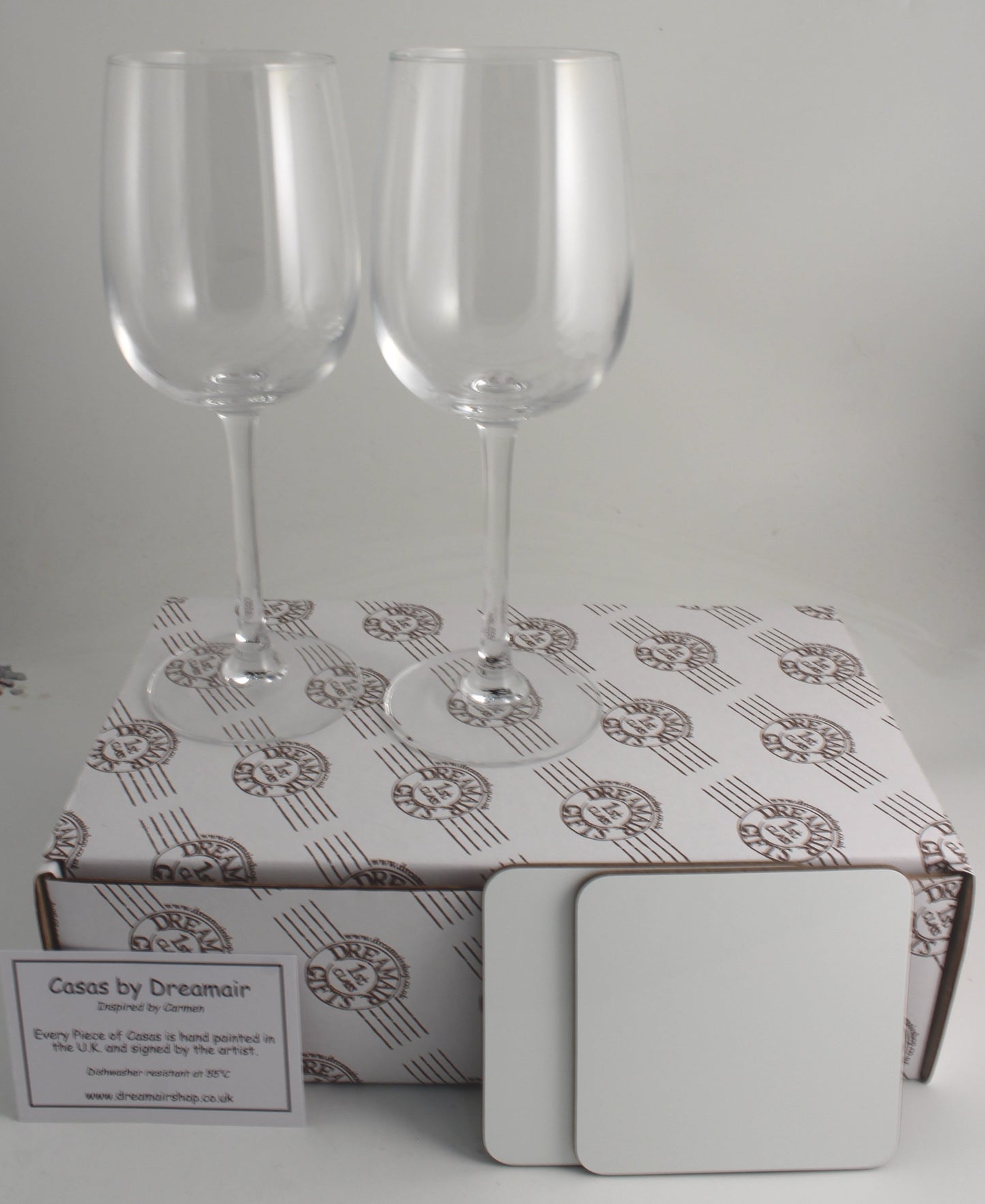 Wine Glass & Coaster Box