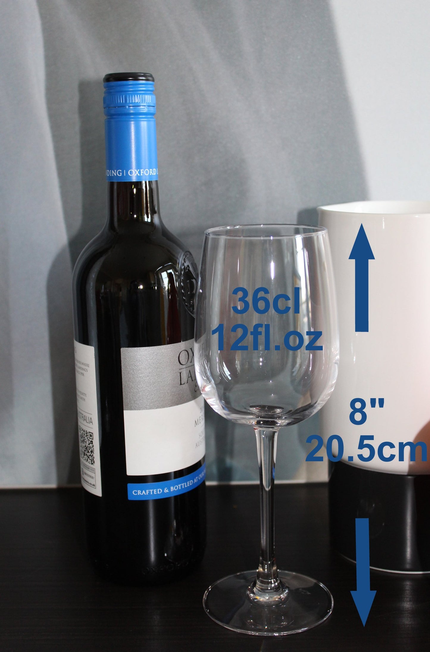 Wine & Coaster Lifestyle Photo Blk/Sil