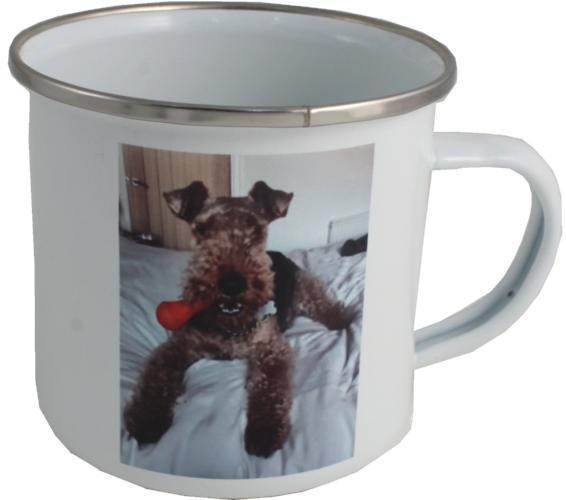 Personalised/ Customized Photo Enamel Mug: