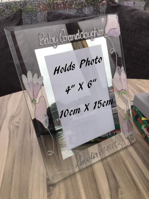 Baby Granddaughter Gift Picture Frame Portrait: (Sweet Pea)